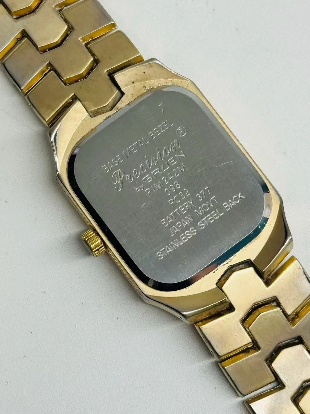 Vintage Precision By Gruen Quartz Women’s Watch Gold Tone Date New Battery Runs